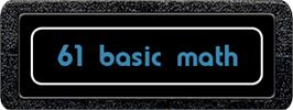 Top of cartridge artwork for Basic Math on the Atari 2600.