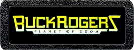 Top of cartridge artwork for Buck Rogers: Planet of Zoom on the Atari 2600.