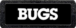 Top of cartridge artwork for Bugs on the Atari 2600.