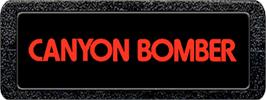 Top of cartridge artwork for Canyon Bomber on the Atari 2600.