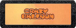 Top of cartridge artwork for Crazy Balloon on the Atari 2600.