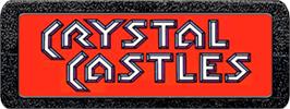Top of cartridge artwork for Crystal Castles on the Atari 2600.