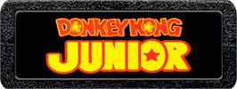 Top of cartridge artwork for Donkey Kong Junior on the Atari 2600.