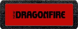 Top of cartridge artwork for Dragonfire on the Atari 2600.