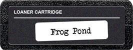 Top of cartridge artwork for Frog Bog on the Atari 2600.