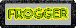 Top of cartridge artwork for Frogger on the Atari 2600.