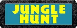 Top of cartridge artwork for Jungle Hunt on the Atari 2600.