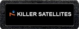 Top of cartridge artwork for Killer Satellites on the Atari 2600.