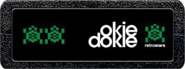 Top of cartridge artwork for Okie Dokie on the Atari 2600.
