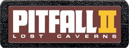 Top of cartridge artwork for Pitfall II: Lost Caverns on the Atari 2600.