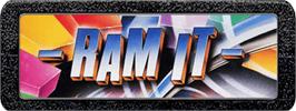 Top of cartridge artwork for Ram It on the Atari 2600.