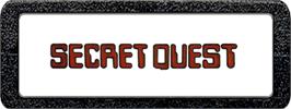 Top of cartridge artwork for Secret Quest on the Atari 2600.
