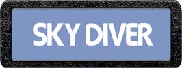 Top of cartridge artwork for Sky Diver on the Atari 2600.