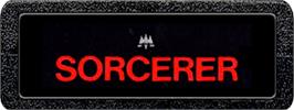 Top of cartridge artwork for Sorcerer on the Atari 2600.