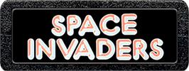 Top of cartridge artwork for Space Invaders on the Atari 2600.