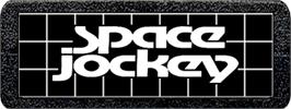 Top of cartridge artwork for Space Jockey on the Atari 2600.