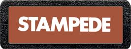 Top of cartridge artwork for Stampede on the Atari 2600.