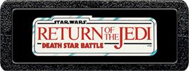 Top of cartridge artwork for Star Wars: Return of the Jedi - Death Star Battle on the Atari 2600.
