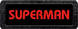 Top of cartridge artwork for Superman on the Atari 2600.