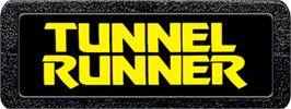 Top of cartridge artwork for Tunnel Runner on the Atari 2600.
