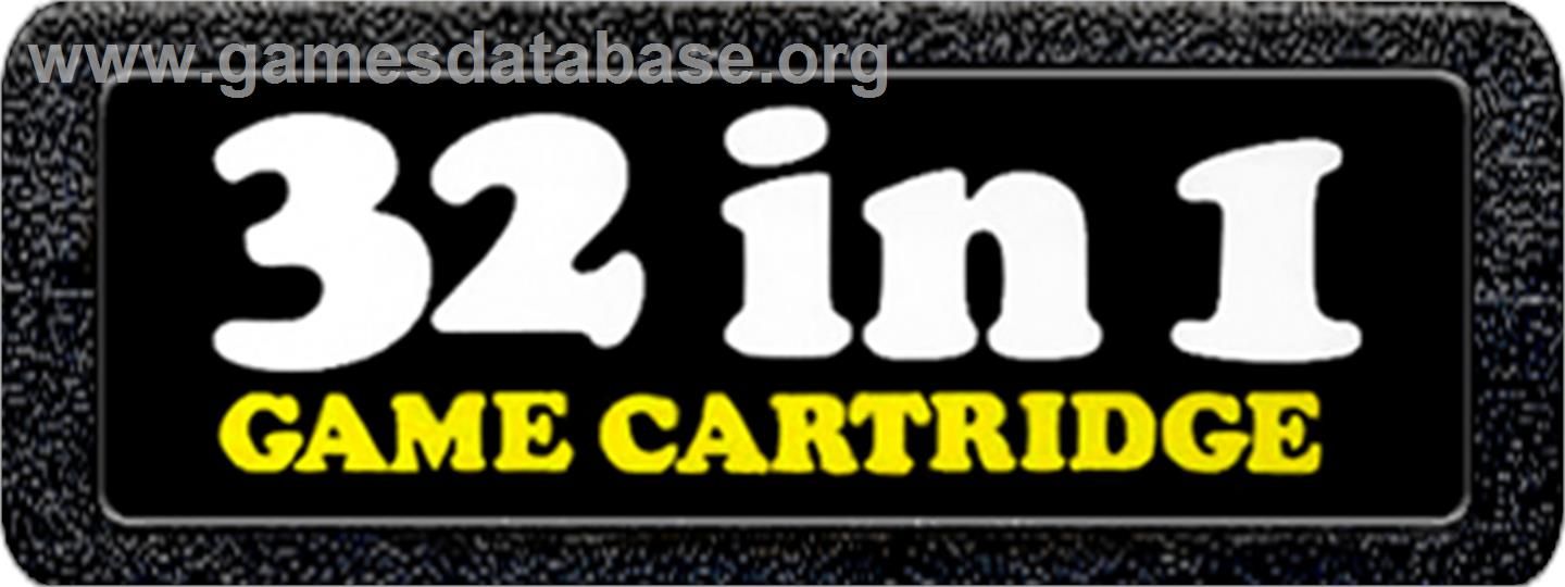32 in 1 Game Cartridge - Atari 2600 - Artwork - Cartridge Top
