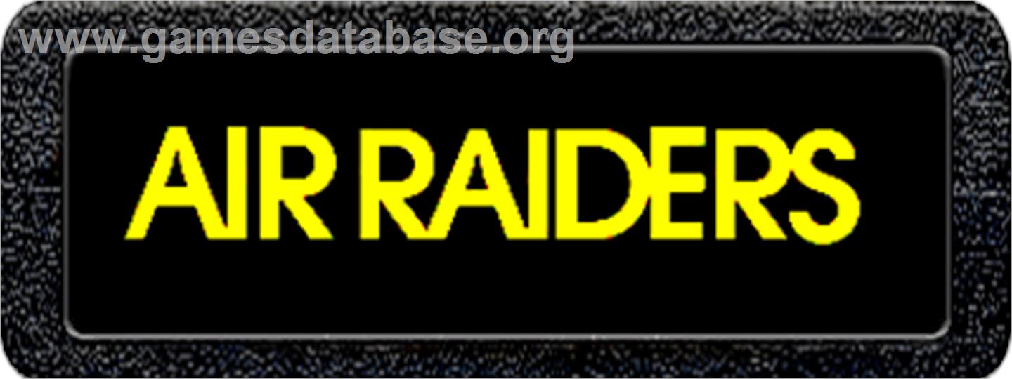 Air Raiders - Atari 2600 - Artwork - Cartridge Top
