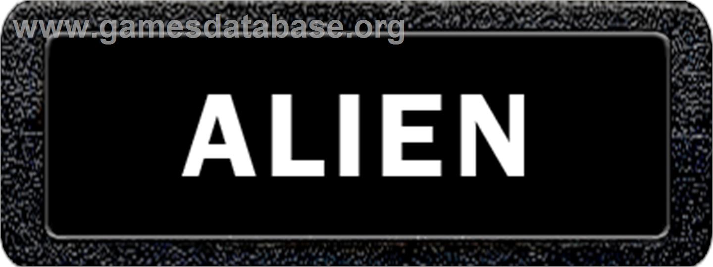 Alien - Atari 2600 - Artwork - Cartridge Top
