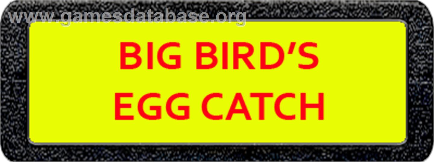 Big Bird's Egg Catch - Atari 2600 - Artwork - Cartridge Top