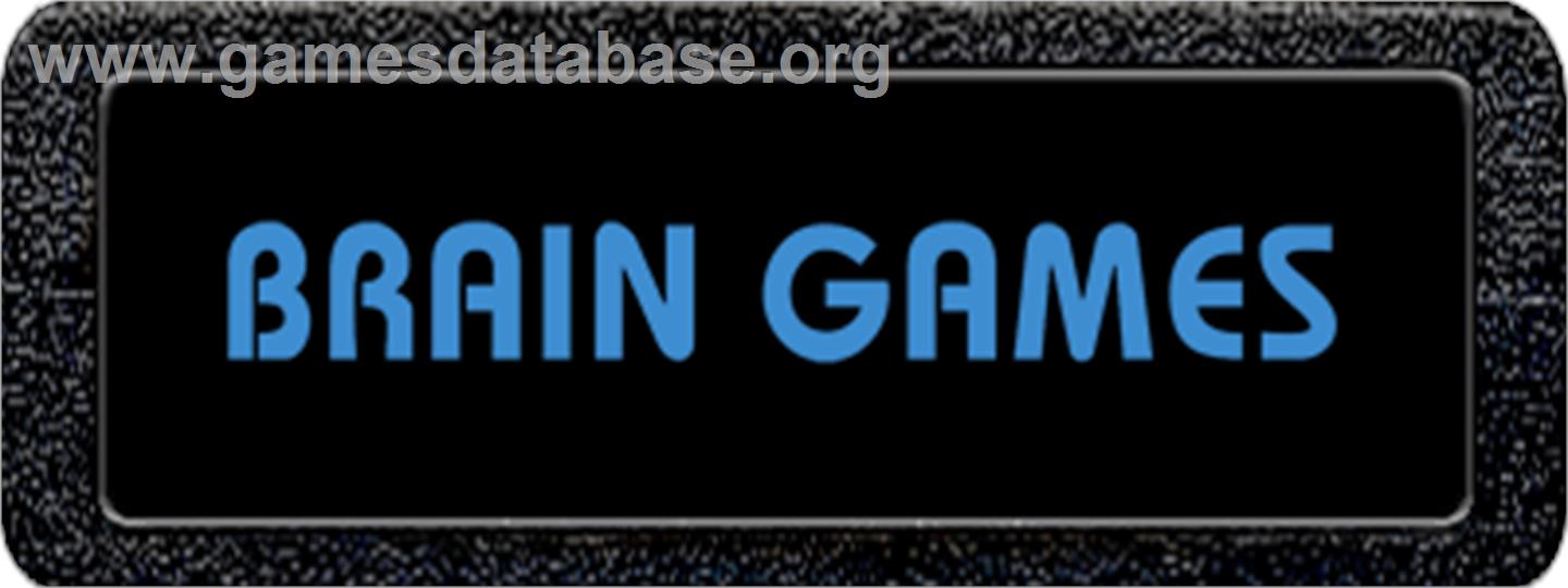 Brain Games - Atari 2600 - Artwork - Cartridge Top