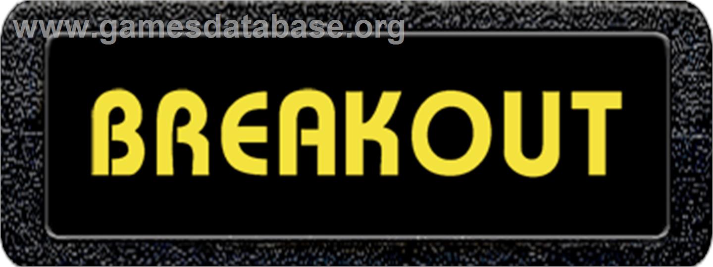 Breakout - Atari 2600 - Artwork - Cartridge Top