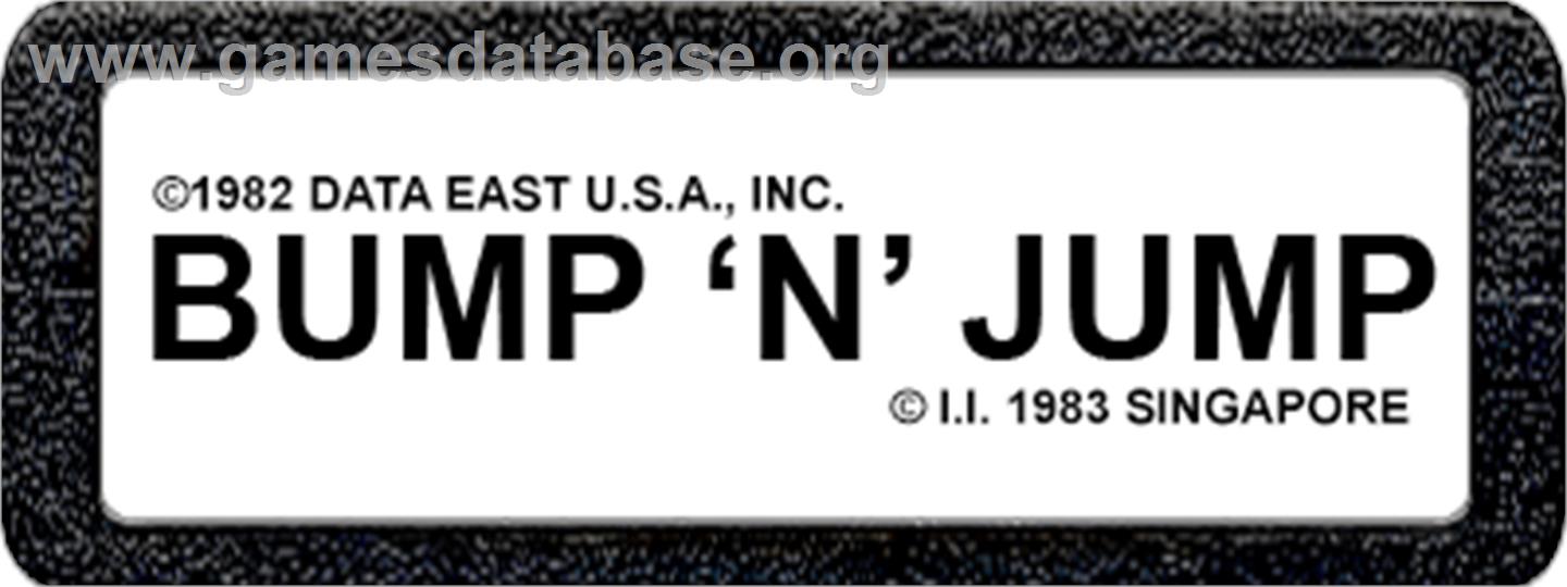 Bump 'N' Jump - Atari 2600 - Artwork - Cartridge Top