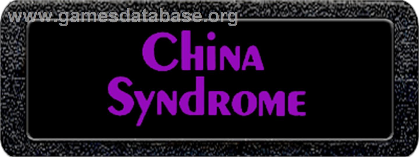 China Syndrome - Atari 2600 - Artwork - Cartridge Top