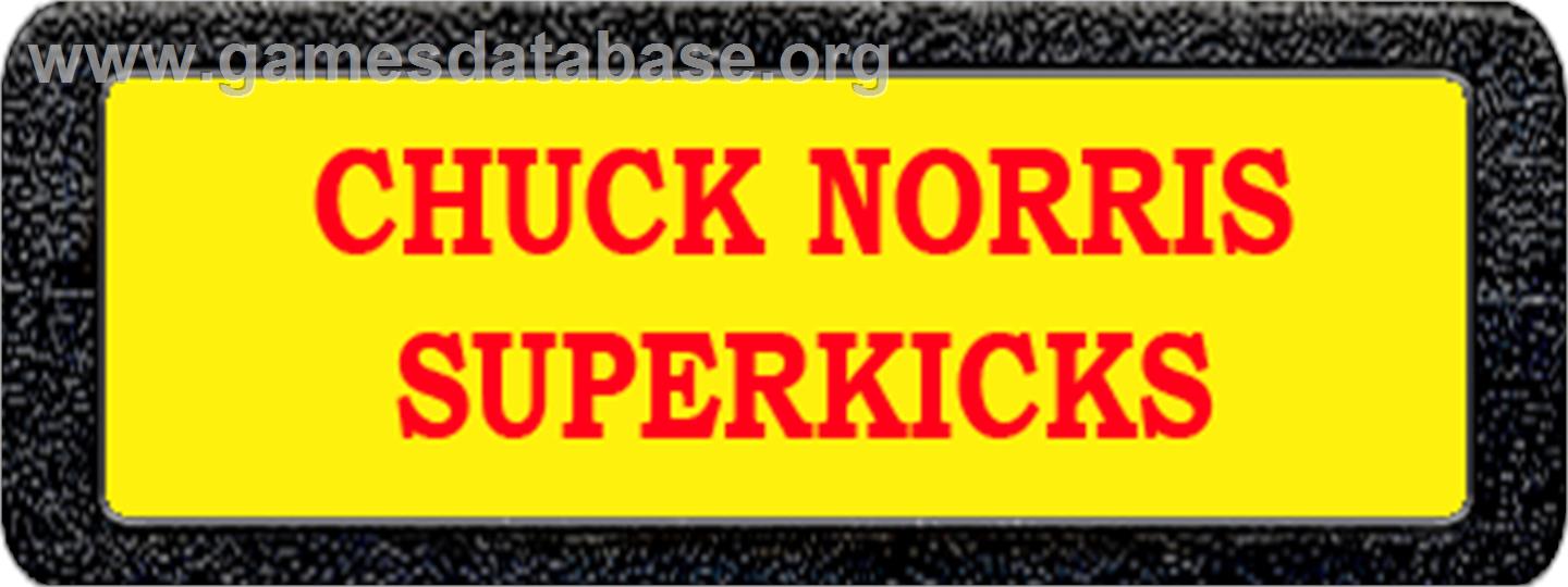 Chuck Norris Superkicks - Atari 2600 - Artwork - Cartridge Top