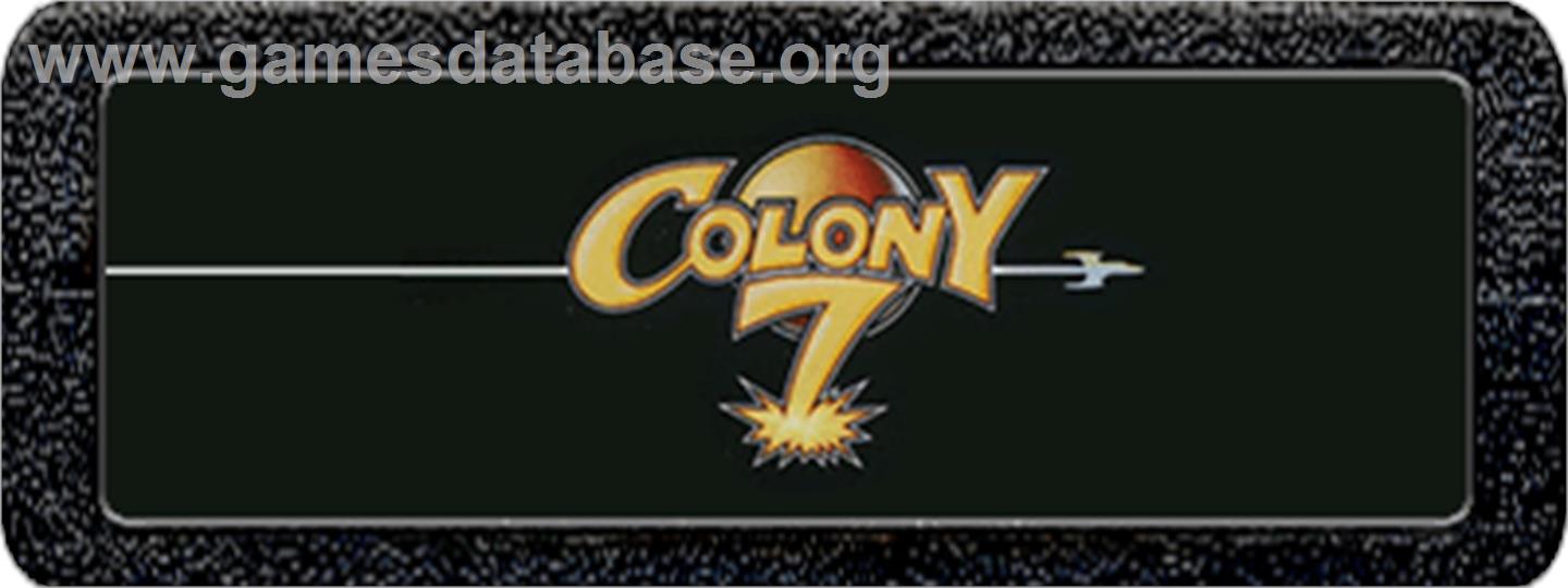 Colony 7 - Atari 2600 - Artwork - Cartridge Top
