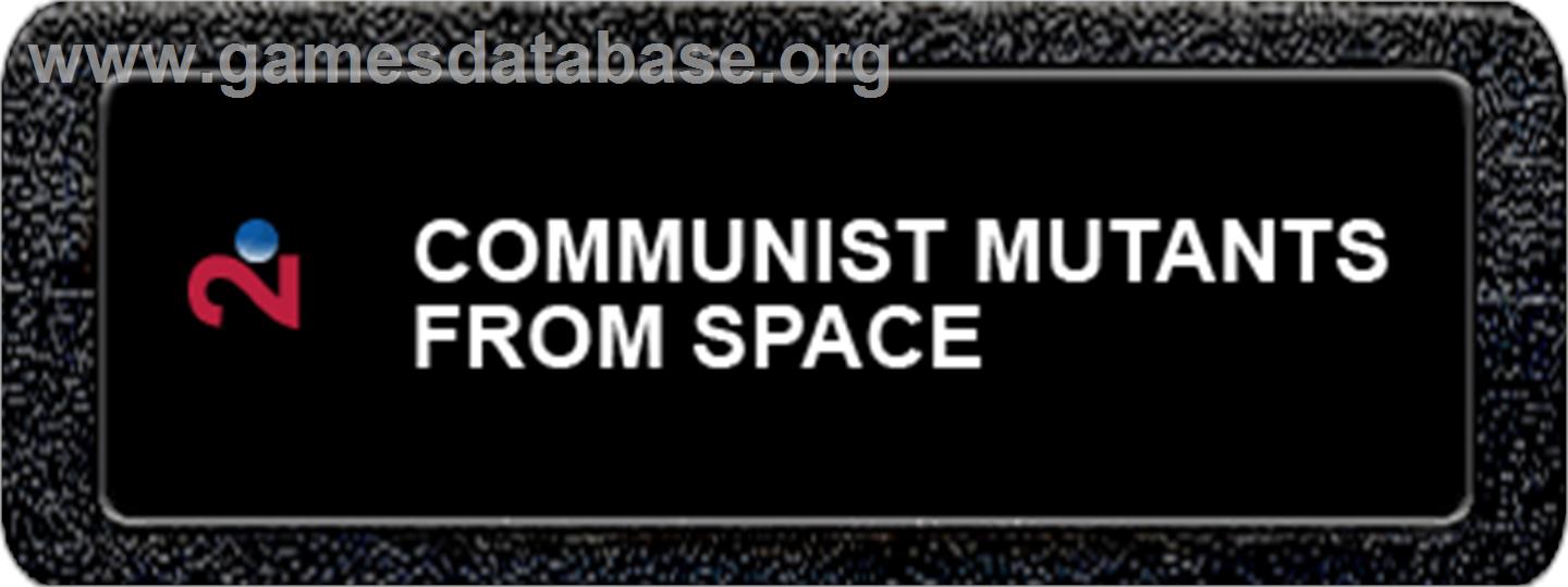 Communist Mutants from Space - Atari 2600 - Artwork - Cartridge Top