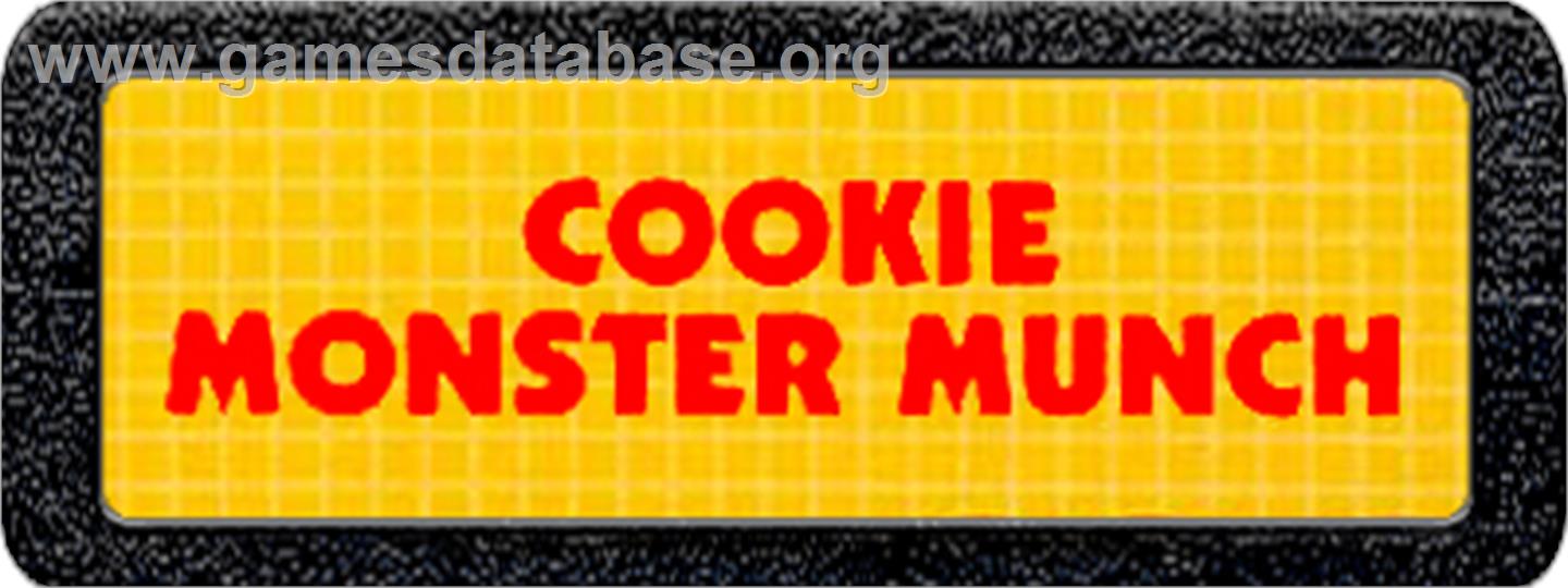 Cookie Monster Munch - Atari 2600 - Artwork - Cartridge Top