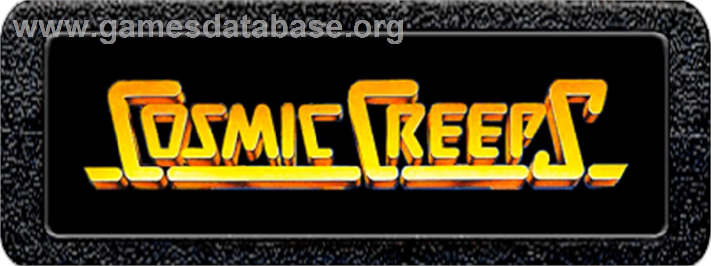 Cosmic Creeps - Atari 2600 - Artwork - Cartridge Top