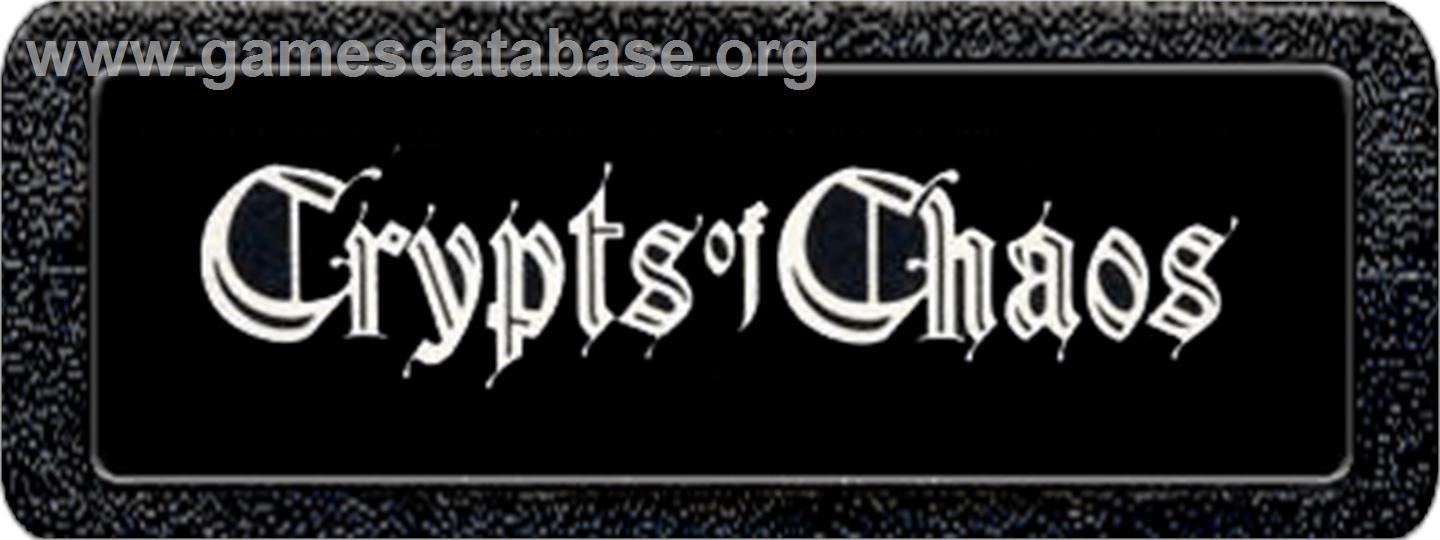 Crypts of Chaos - Atari 2600 - Artwork - Cartridge Top