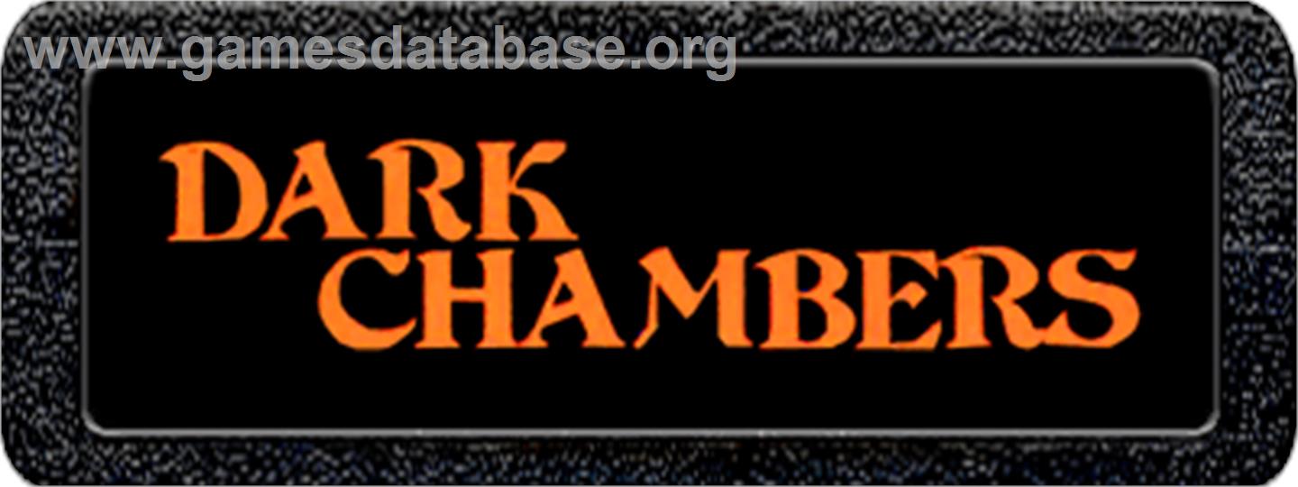 Dark Chambers - Atari 2600 - Artwork - Cartridge Top