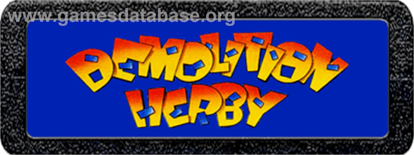 Demolition Herby - Atari 2600 - Artwork - Cartridge Top