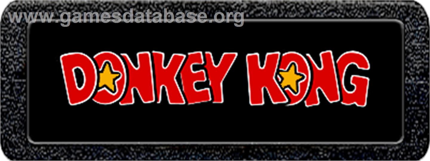 Donkey Kong - Atari 2600 - Artwork - Cartridge Top