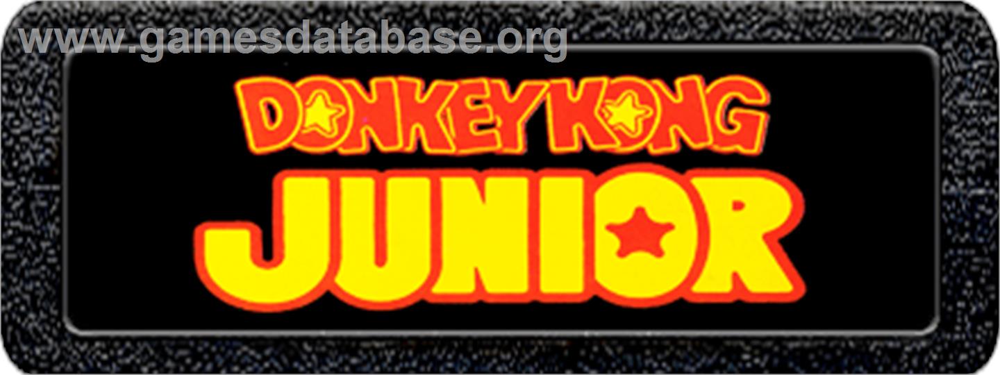 Donkey Kong Junior - Atari 2600 - Artwork - Cartridge Top