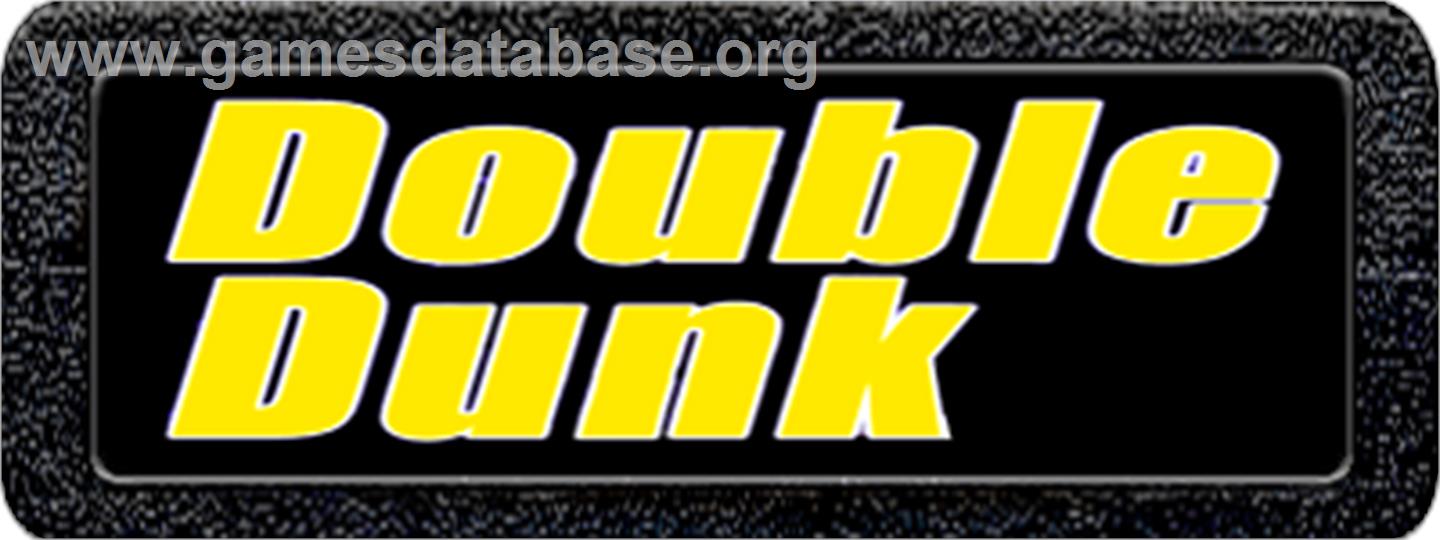 Double Dunk - Atari 2600 - Artwork - Cartridge Top