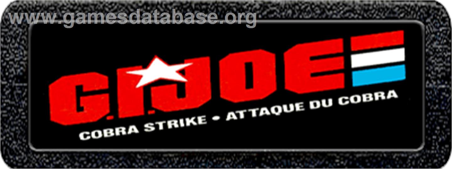 G.I. Joe: Cobra Strike - Atari 2600 - Artwork - Cartridge Top