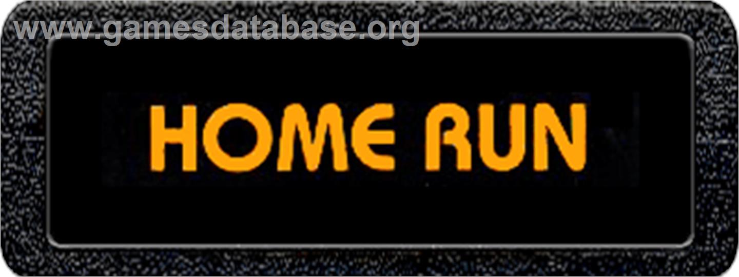 Home Run - Atari 2600 - Artwork - Cartridge Top