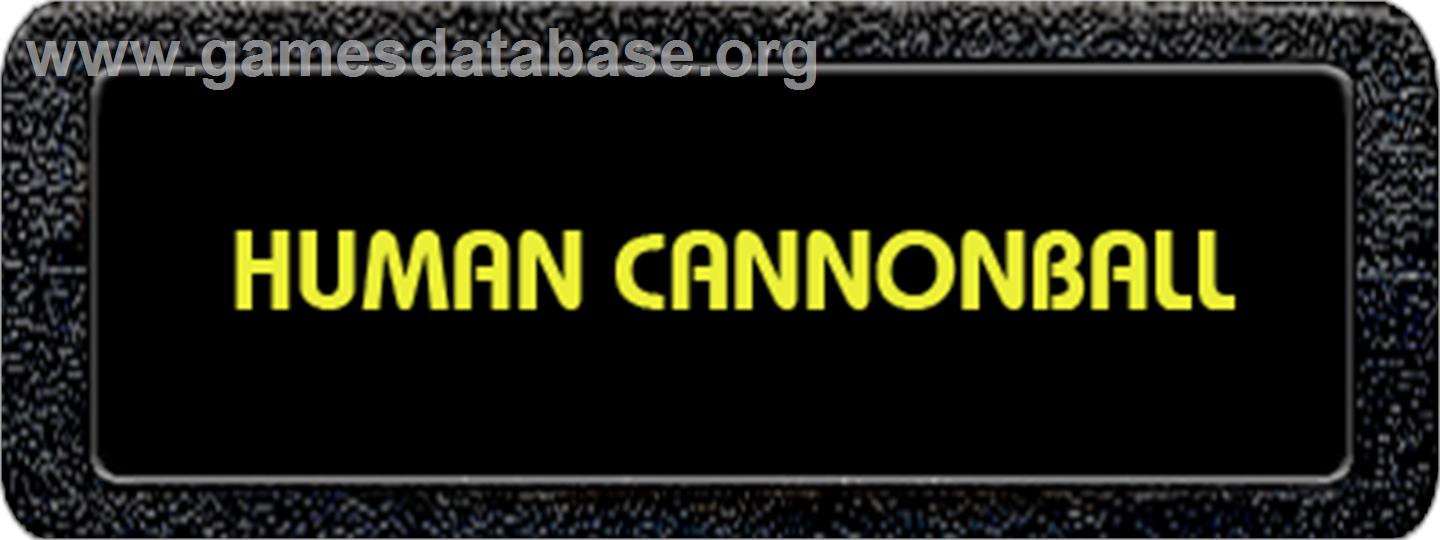 Human Cannonball - Atari 2600 - Artwork - Cartridge Top