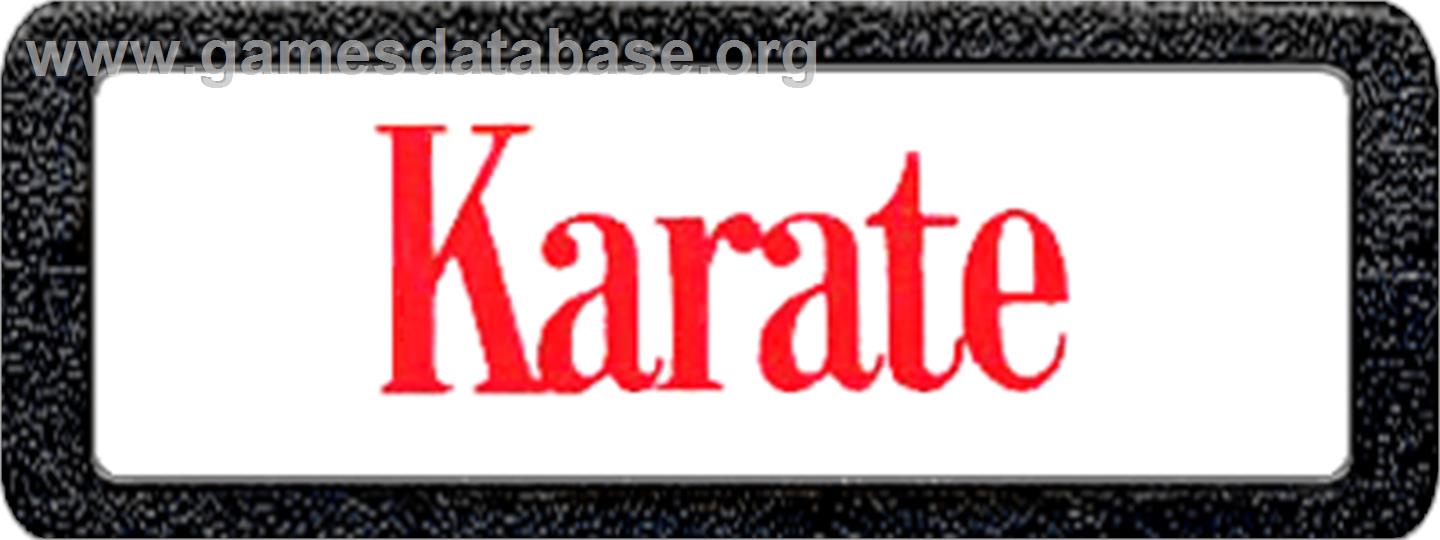 Karate - Atari 2600 - Artwork - Cartridge Top