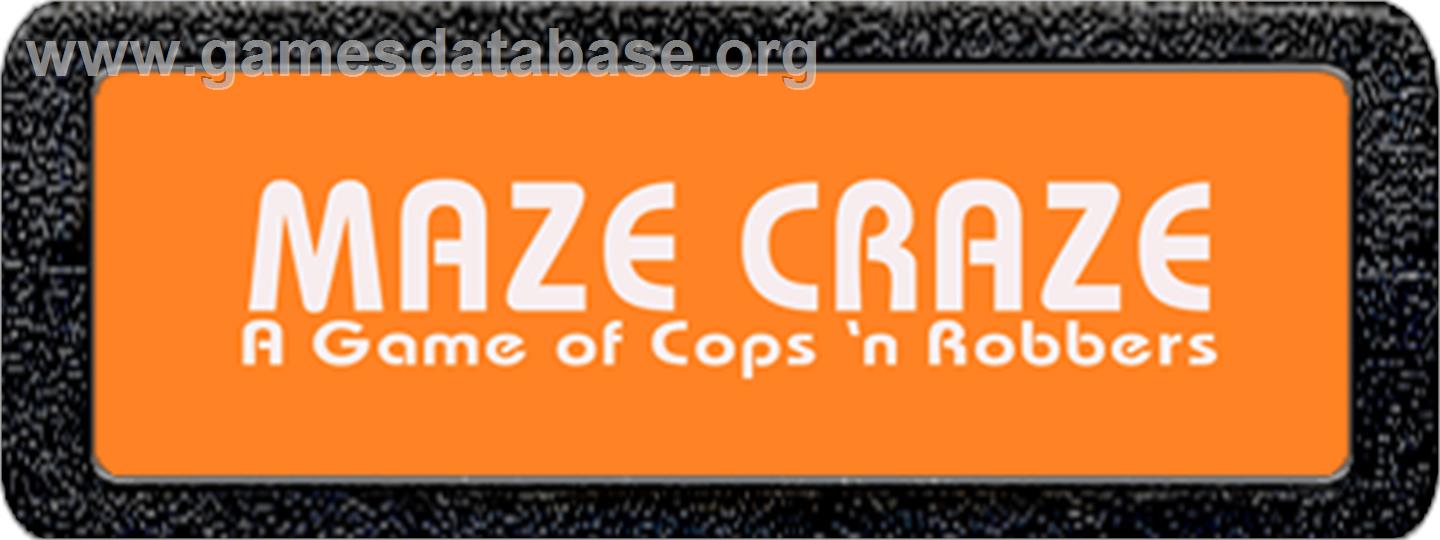 Maze Craze: A Game of Cops 'n Robbers - Atari 2600 - Artwork - Cartridge Top