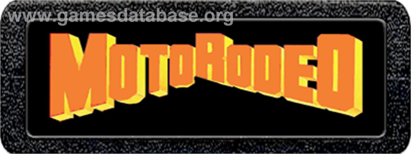 MotoRodeo - Atari 2600 - Artwork - Cartridge Top