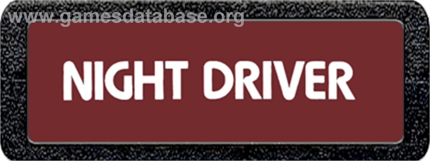 Night Driver - Atari 2600 - Artwork - Cartridge Top